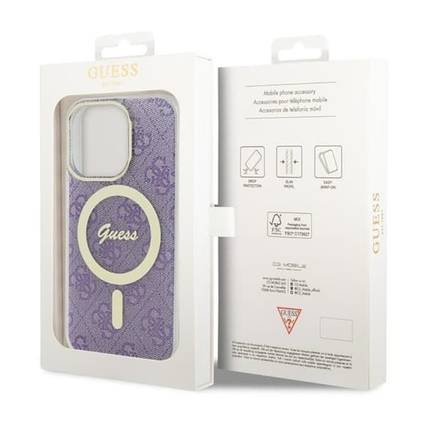 Guess 4G MagSafe - iPhone 14 Pro-cover (lilla)