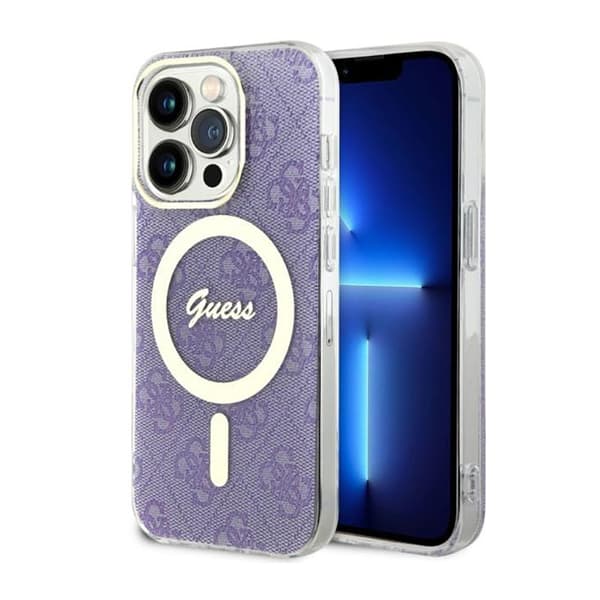 Guess 4G MagSafe - iPhone 14 Pro-cover (lilla)