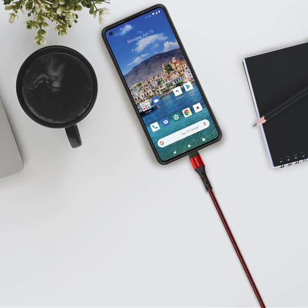 Energizer Ultimate - USB-A til USB-C-forbindelseskabel 2m (rød)