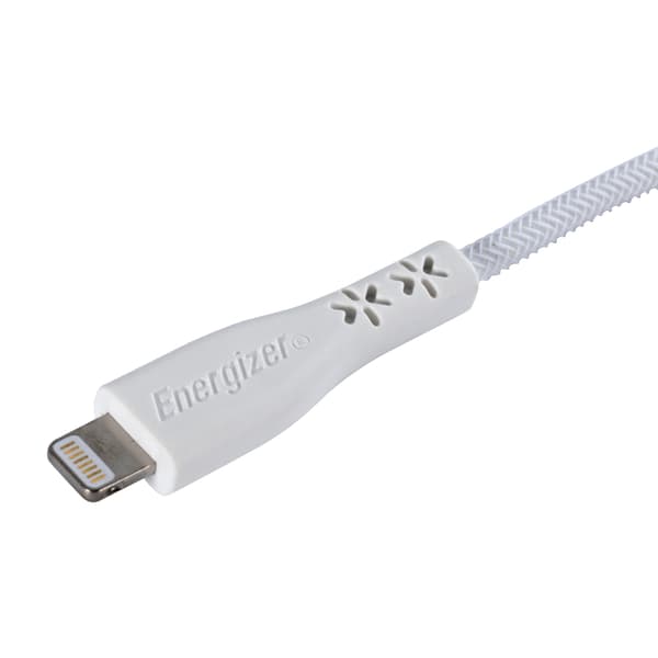 Energizer HardCase - USB-C til Lightning-forbindelseskabel MFi-certificeret 1,2 m (hvid) livstidsgaranti