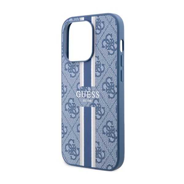 Guess 4G Printed Stripes MagSafe - iPhone 14 Pro etui (blå)