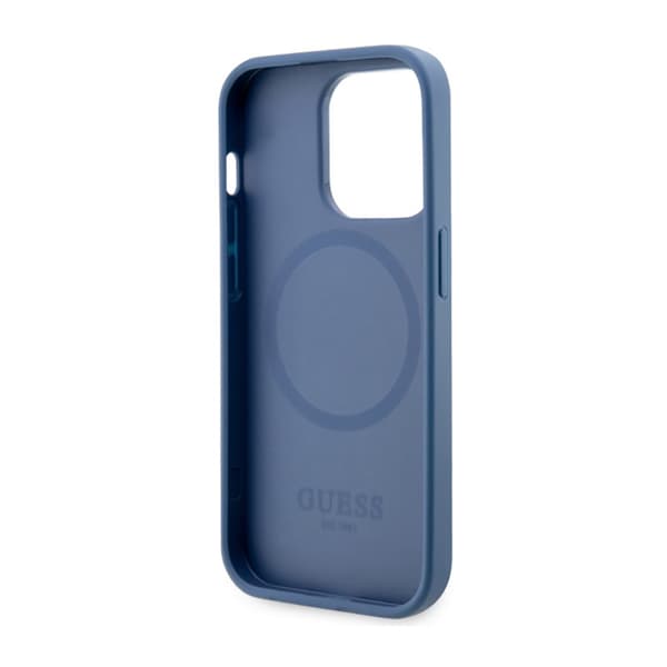 Guess 4G Printed Stripes MagSafe - iPhone 14 Pro etui (blå)