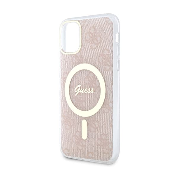 Guess 4G MagSafe - iPhone 11-fodral (rosa)