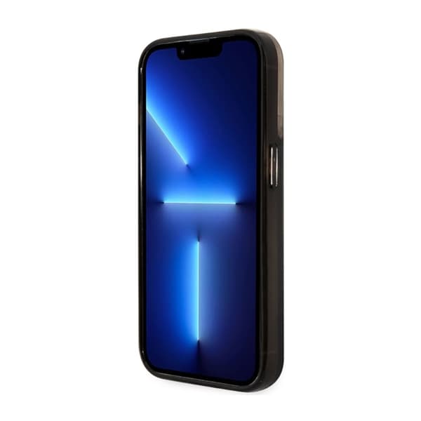 Guess Liquid Glitter Transculent 4G - iPhone 14 Pro-fodral (svart)