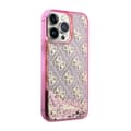 Miniatyrbillede 4 af 8: Guess Liquid Glitter Transculent 4G - iPhone 14 Pro-cover (Pink)