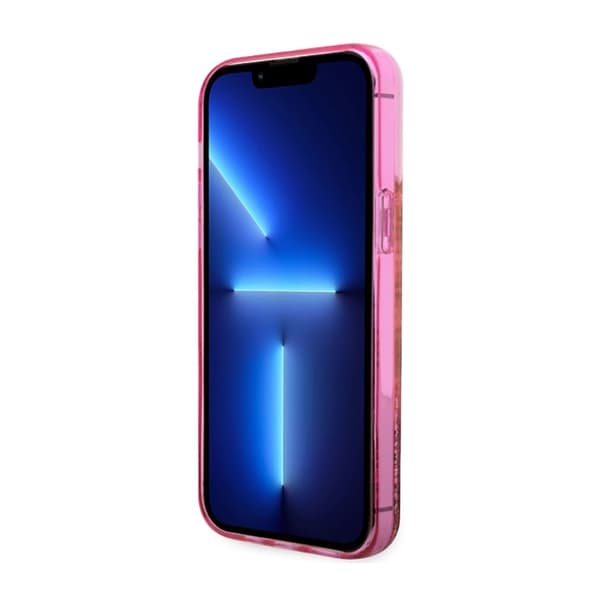 Guess Liquid Glitter Transculent 4G - iPhone 14 Pro-cover (Pink)