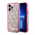 Miniatyrbillede 1 af 8: Guess Liquid Glitter Transculent 4G - iPhone 14 Pro-cover (Pink)