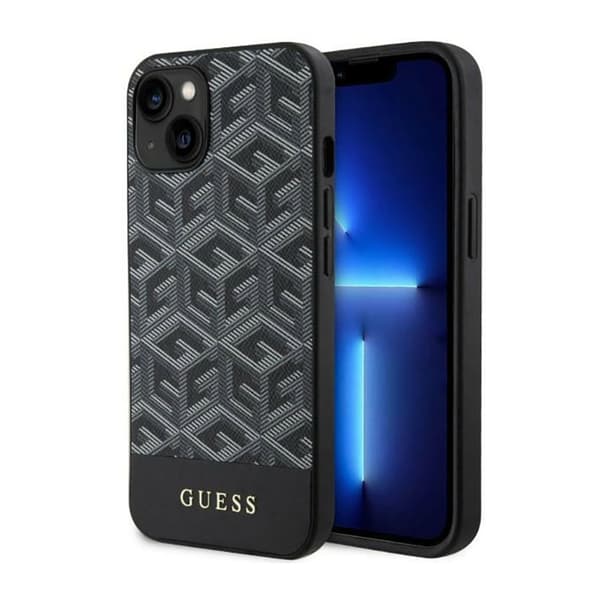 Guess GCube Stripes MagSafe - iPhone 14 Plus etui (sort)