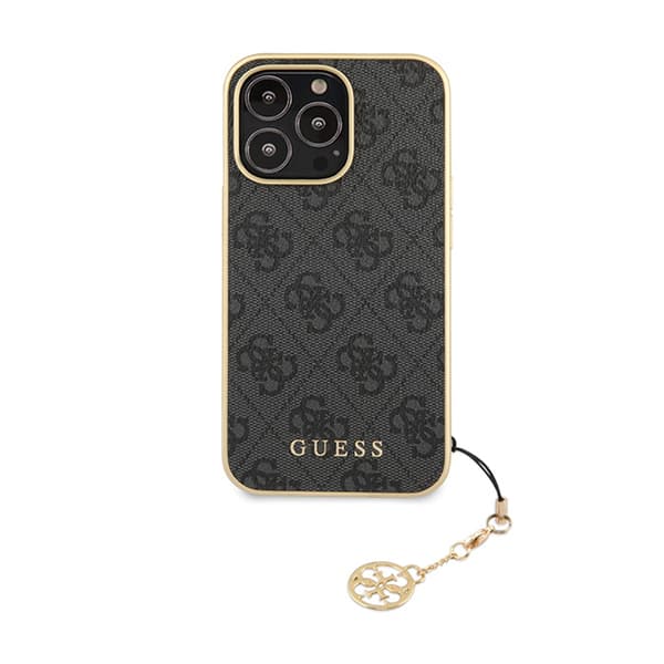 Guess 4G Charms Collection - iPhone 14 Pro etui (grå)