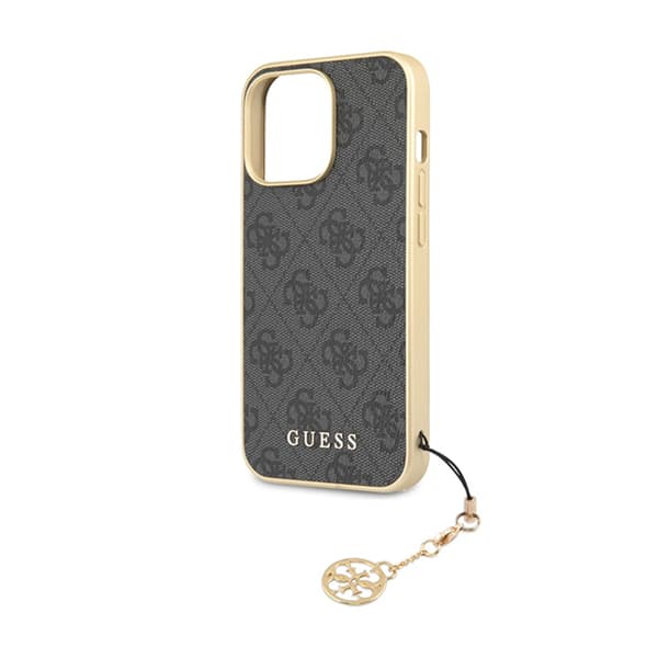 Guess 4G Charms Collection - iPhone 14 Pro etui (grå)