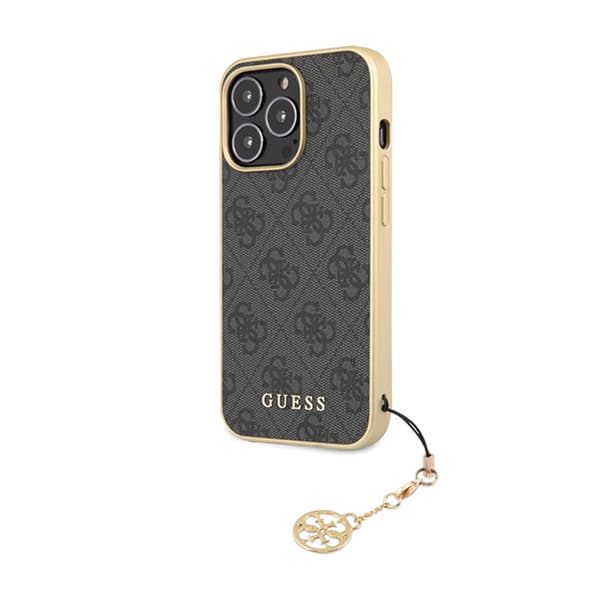 Guess 4G Charms Collection - iPhone 14 Pro etui (grå)