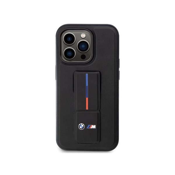 BMW Grip Stand Hot Stamp - iPhone 14 Pro etui (sort)