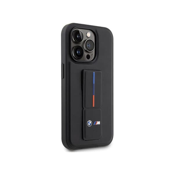 BMW Grip Stand Hot Stamp - iPhone 14 Pro etui (sort)