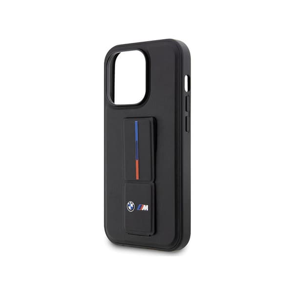 BMW Grip Stand Hot Stamp - iPhone 14 Pro etui (sort)