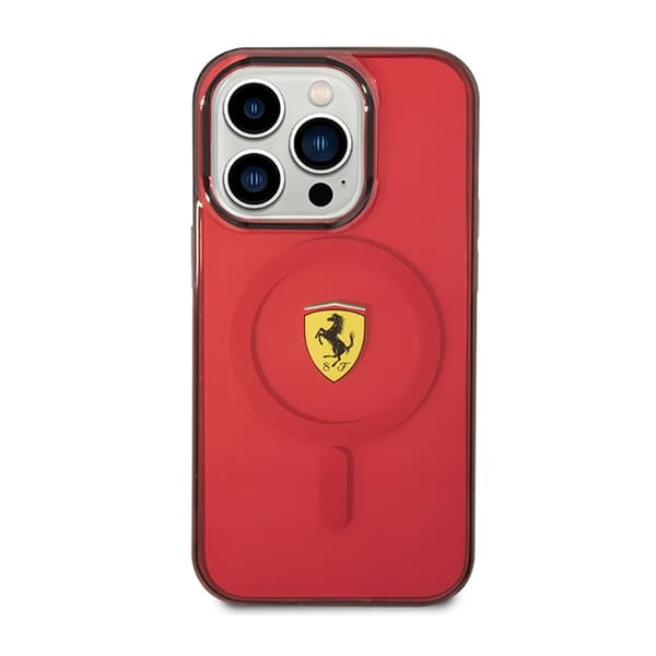 Ferrari Translucent MagSafe - iPhone 14 Pro Max -kotelo (punainen)