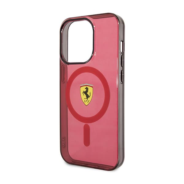 Ferrari Translucent MagSafe - iPhone 14 Pro Max -kotelo (punainen)