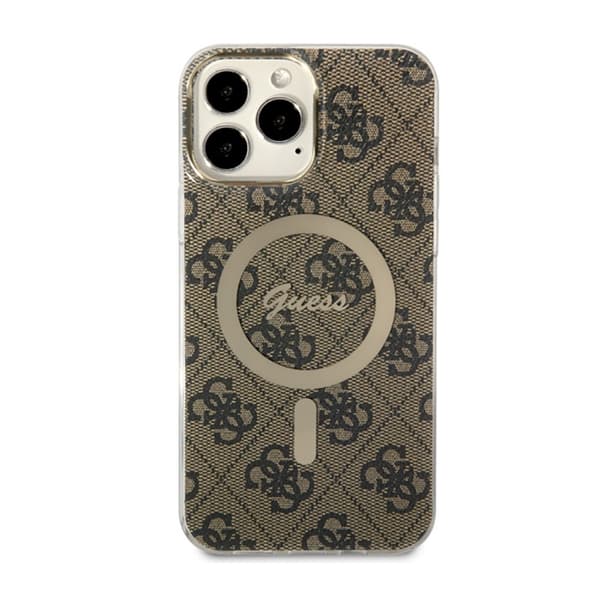 Guess 4G MagSafe - iPhone 13 Pro Max etui (brun)