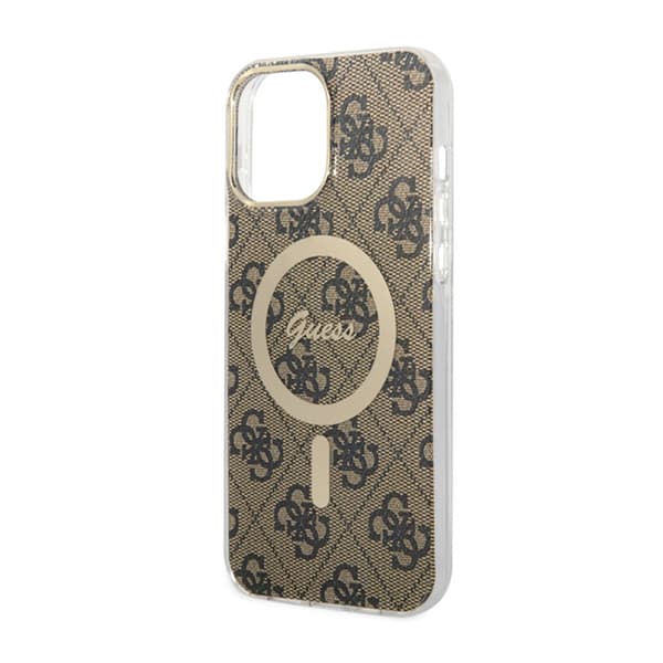 Guess 4G MagSafe - iPhone 13 Pro Max etui (brun)