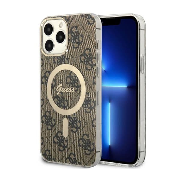 Guess 4G MagSafe - iPhone 13 Pro Max etui (brun)