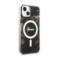 Miniatyrbillede 4 af 8: Guess Golden Marble MagSafe - iPhone 14 cover (sort)