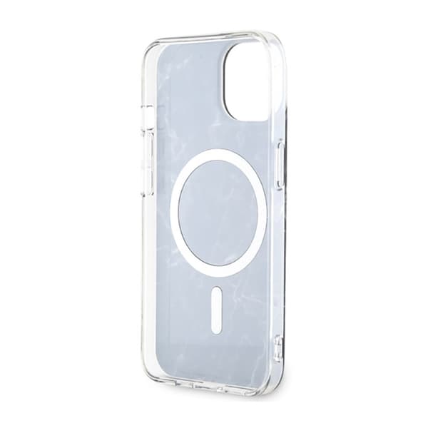 Guess Marble MagSafe - iPhone 14 Plus-fodral (svart)