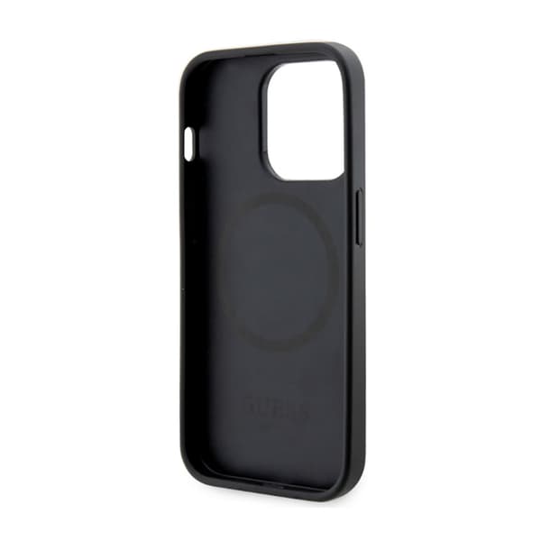 Guess 4G Printed Stripes MagSafe - iPhone 14 Pro etui (sort)