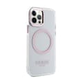Miniatyrbillede 4 af 8: Guess Metal Outline MagSafe - iPhone 12 / iPhone 12 Pro-cover (Klar / Pink)