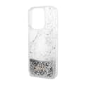 Miniatyrbillede 6 af 8: Guess Liquid Glitter Marble - iPhone 14 Pro-cover (hvid)