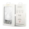 Miniatyrbillede 8 af 8: Guess Liquid Glitter Marble - iPhone 14 Pro-cover (hvid)