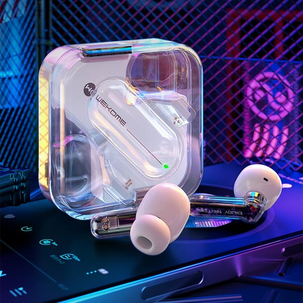 WEKOME V51 Vanguard Series - V5.1 TWS Trådløse Bluetooth-øretelefoner med opladningsetui (hvid)