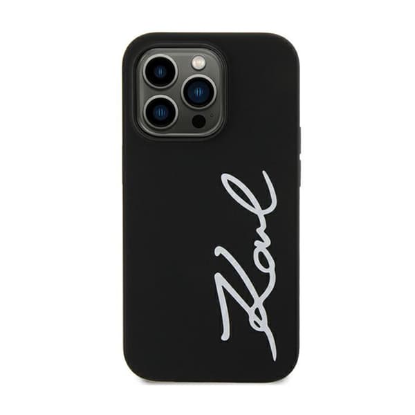 Karl Lagerfeld Silikonsignatur - iPhone 11-fodral (svart)