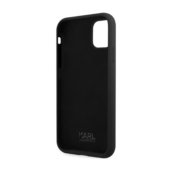 Karl Lagerfeld Silikonsignatur - iPhone 11-fodral (svart)