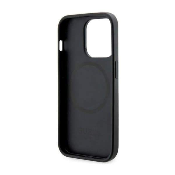 Guess GCube Stripes MagSafe - iPhone 14 Pro etui (sort)