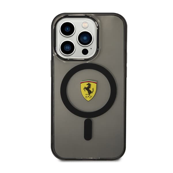 Ferrari Translucent MagSafe - iPhone 14 Pro etui (sort)