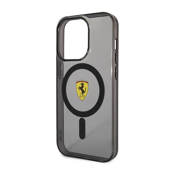 Ferrari Translucent MagSafe - iPhone 14 Pro etui (sort)