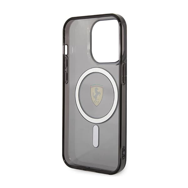 Ferrari Translucent MagSafe - iPhone 14 Pro etui (sort)