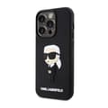 Miniatyrbillede 2 af 8: Karl Lagerfeld 3D Rubber NFT Ikonik - iPhone 14 Pro etui (sort)