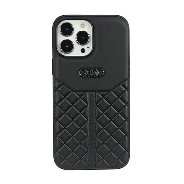 Audi ægte læder - iPhone 13 Pro Max etui (sort)
