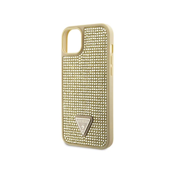 Guess Rhinestone Triangle - iPhone 14 cover (guld)