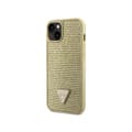 Miniatyrbillede 2 af 8: Guess Rhinestone Triangle - iPhone 14 cover (guld)