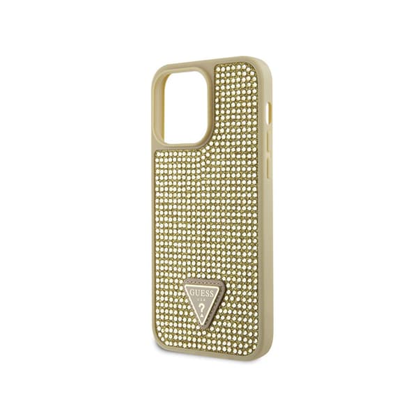 Guess Rhinestone Triangle - iPhone 14 Pro Max -kotelo (kulta)