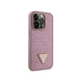 Miniatyrbillede 4 af 8: Guess Rhinestone Triangle - iPhone 14 Pro-cover (Pink)