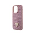 Miniatyrbillede 6 af 8: Guess Rhinestone Triangle - iPhone 14 Pro-cover (Pink)
