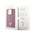 Miniatyrbillede 8 af 8: Guess Rhinestone Triangle - iPhone 14 Pro-cover (Pink)