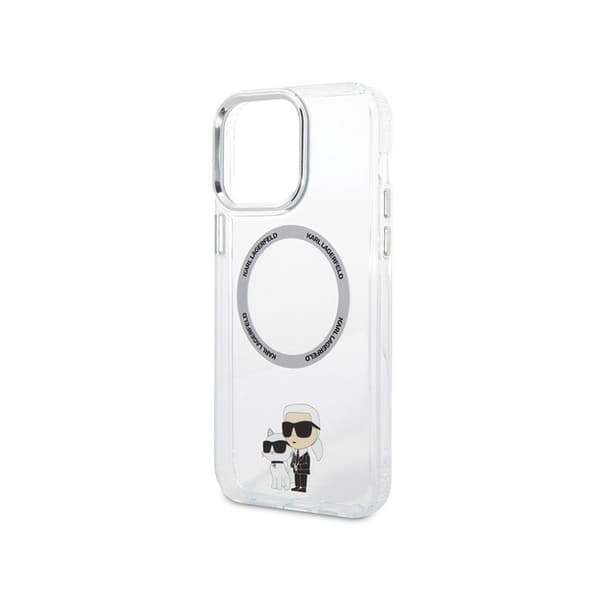 Karl Lagerfeld IML NFT Karl & Choupette MagSafe - iPhone 13 Pro Max etui (gennemsigtig)