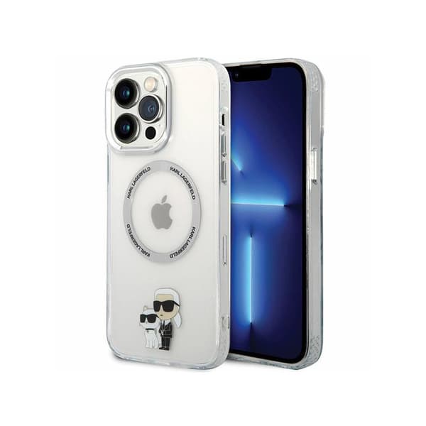Karl Lagerfeld IML NFT Karl & Choupette MagSafe - iPhone 13 Pro Max etui (gennemsigtig)