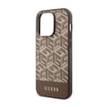 Miniatyrbillede 6 af 8: Guess GCube Stripes MagSafe - iPhone 14 Pro etui (brun)
