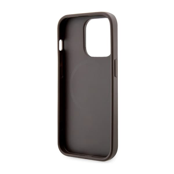 Guess GCube Stripes MagSafe - iPhone 14 Pro etui (brun)