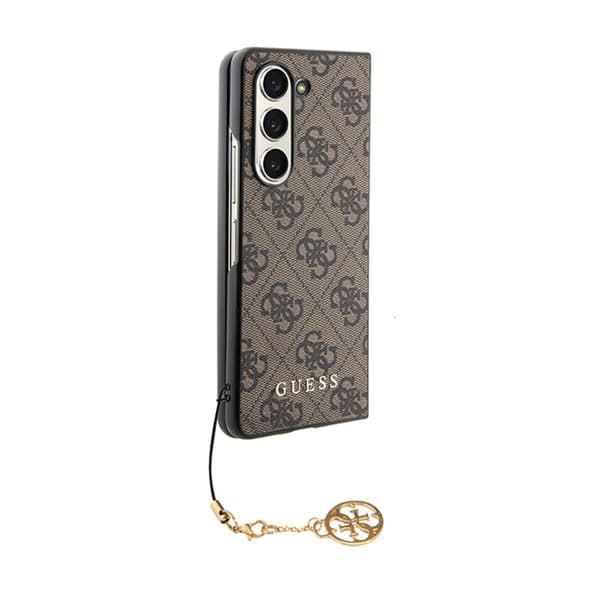 Guess 4G Charms Collection - kotelo Samsung Galaxy Z Fold 5:lle (ruskea)