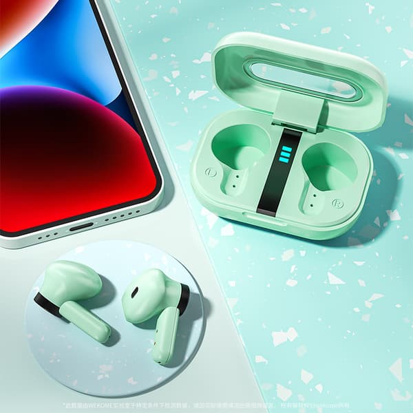 WEKOME VA06 Vanguard Series - V5.2 TWS Trådlösa Bluetooth-hörlurar med laddningsfodral (Vit)